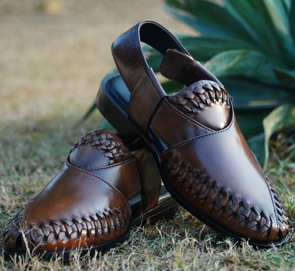 Mustured Prooi Leather Peshawari